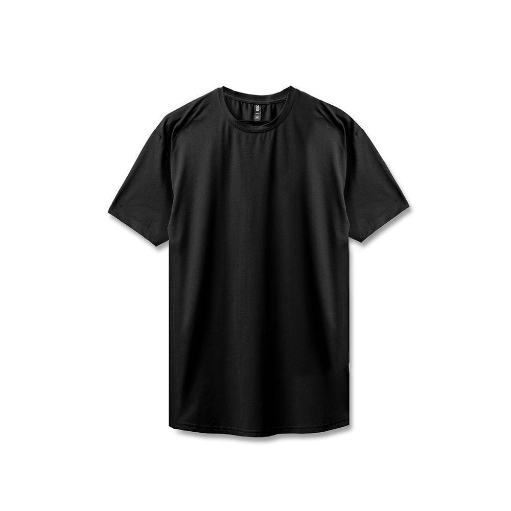 ON-SET BLACK PERFORMANCE DROP-CUT TEE‎ Size M NWT in packaging